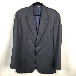 Riserva Blazer  Mens 42L Long Gray 100% Wool Italy Sport Coat Jacket Career